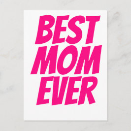 Bästa mamma någonsin personlig text het rosa vykort
