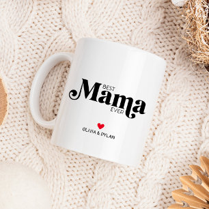 Bästa Mamma Någonsin Personlig Två-Tonad Mugg