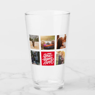 Bästa Mamma någonsin-Personligen, fotokollage Red Glaskopp