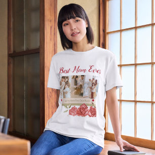 Bästa Mamma någonsin Photo Collage Mors dag T-Shir T Shirt