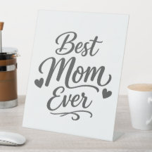 Bästa mamma någonsin piedestal skylt Mors dag pres