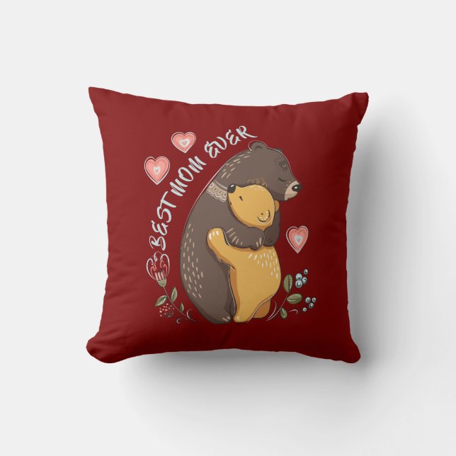 Bästa mamma någonsin Pillow, bästa mors dag-presen Kudde (Framsida)