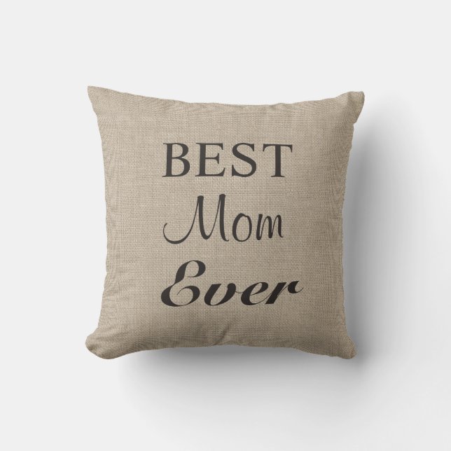 Bästa Mamma någonsin Pillow på en sammanbrott Kudde (Framsida)