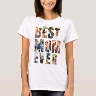 Bästa mamma någonsin Platshållarmall för fotokol T Shirt