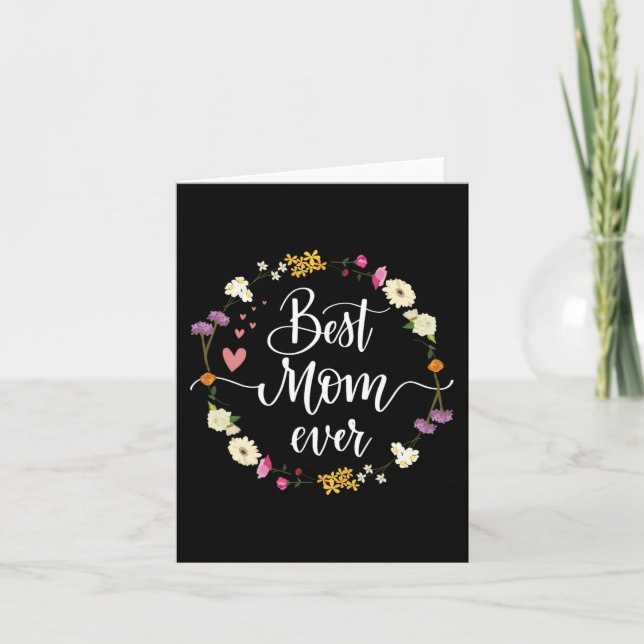Bästa mamma någonsin presenter från dotter son mam kort (Framsida)
