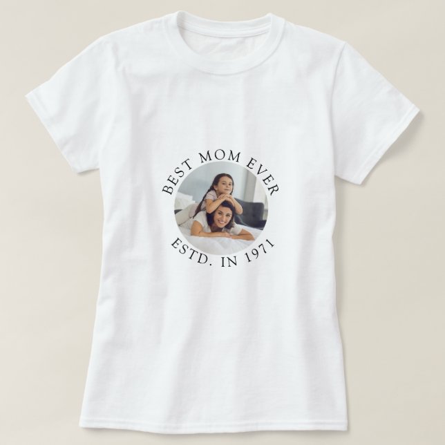 Bästa Mamma någonsin presenterade idé T Shirt (Design framsida)