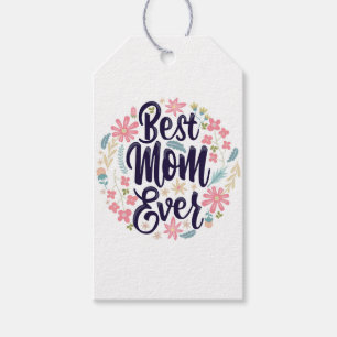 Bästa mamma någonsin presentetikett