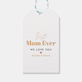Bästa mamma någonsin presentetikett
