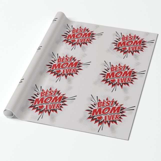 Bästa Mamma någonsin Presentpapper (Utrullad)