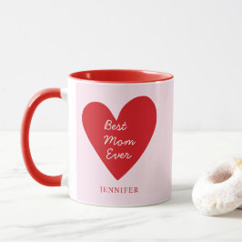 Bästa Mamma någonsin Red Heart Mors dag-gåva Mugg