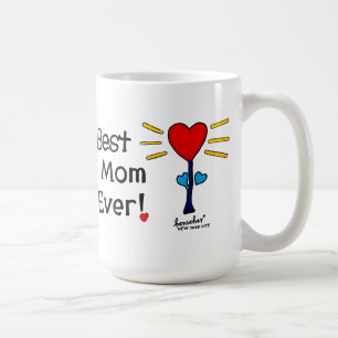 "Bästa Mamma någonsin" Red HeartFlower Mugg