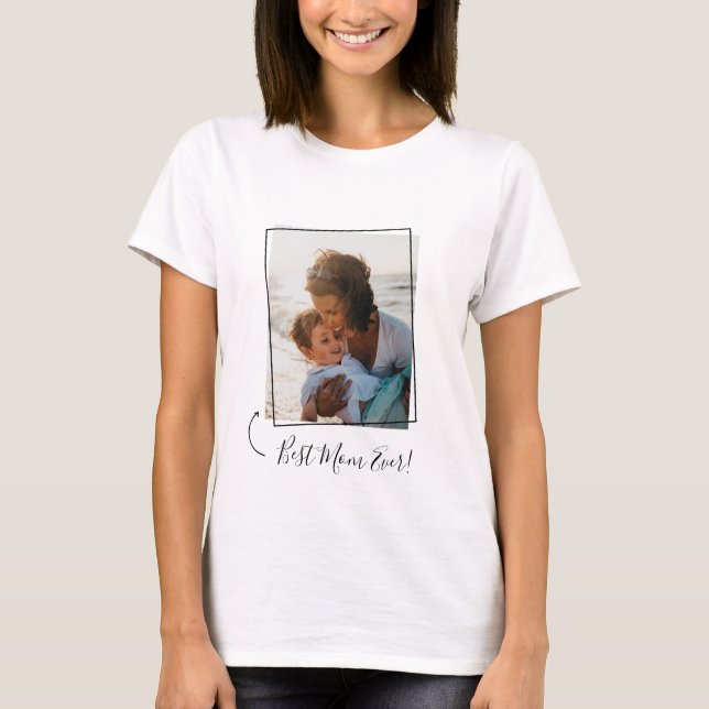 Bästa Mamma någonsin rektangulära fotot-skirt T Shirt (Framsida)