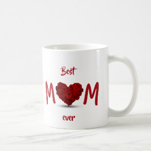 Bästa Mamma någonsin Ro Heart Bouquet - Mugg