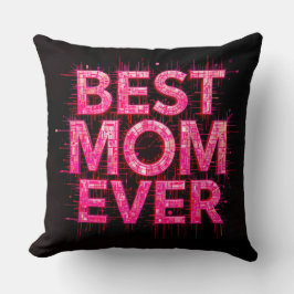 Bästa Mamma någonsin Rosa för fjäril Kudde