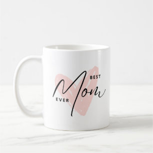 Bästa Mamma någonsin Rosa Heart Mors dag-gåvor Kaffemugg