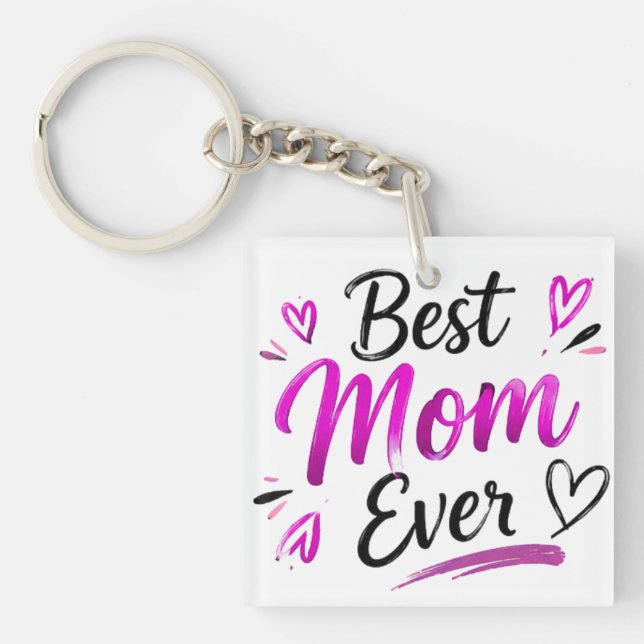 Bästa mamma någonsin Rosa hjärta (Framsidan)