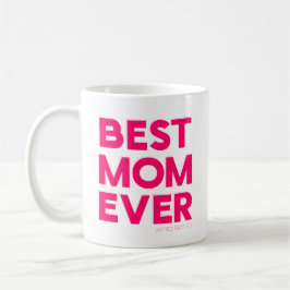 Bästa mamma någonsin rosa kaffemugg