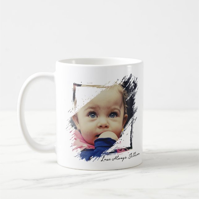 Bästa mamma någonsin Rosa present till mamma Kaffemugg (Vänster)