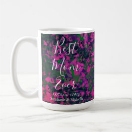 Bästa Mamma någonsin Rosa Unik Garden-Blommigt Kaffemugg