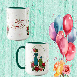 Bästa Mamma någonsin Rustic Ro Vintage Mors dag Ro Mugg