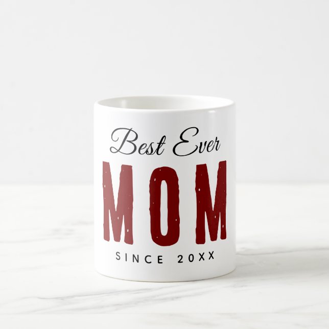 Bästa mamma någonsin sedan 20XX Modern enkel prydl Kaffemugg (Center)