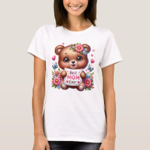 Bästa Mamma någonsin Shirt Mamma Bear T-Shirt