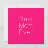 Bästa Mamma någonsin shock rosa-minimalistiska typ