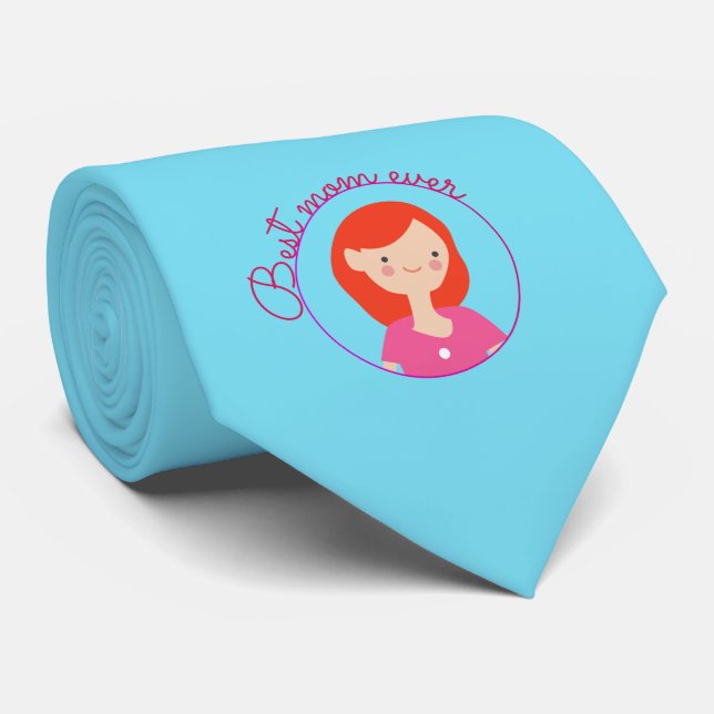 Bästa mamma någonsin! slips (Rullad)