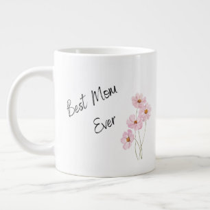 Bästa Mamma någonsin-Snyggten Flowers Mors dag Jumbo Mugg