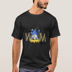 Bästa Mamma någonsin Solros Bluebell Gnome Leopard T Shirt