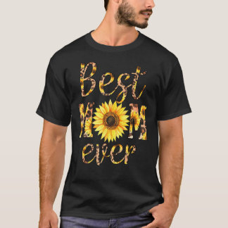 Bästa Mamma någonsin-solrosblomman Mors dag T Shirt