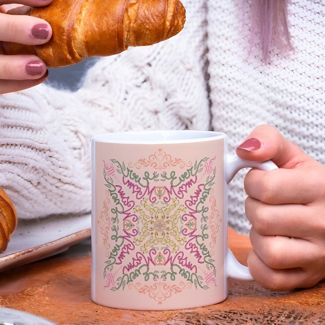 Bästa Mamma någonsin sömlösa prydnadsföremål Mors  Kaffemugg (Skapare uppladdad)