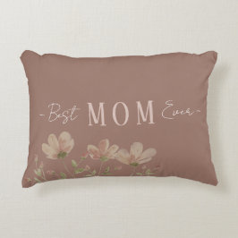 Bästa mamma någonsin,Söt, Minimalistisk,Blommönste Prydnadskudde
