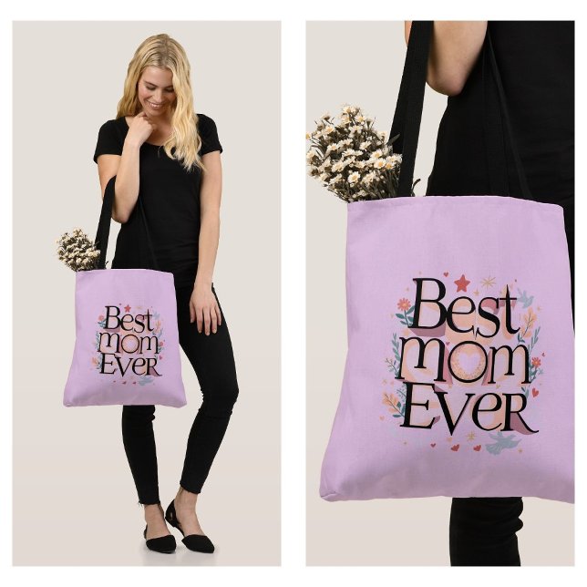 Bästa mamma någonsin Söt modern mor Tygkasse (best mom ever tote bag)