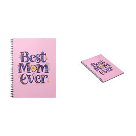 Bästa mamma någonsin söta blommor mors dag anteckningsbok