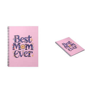Bästa mamma någonsin söta blommor mors dag anteckningsbok