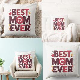 Bästa mamma någonsin söta hjärtan mamma  kudde
