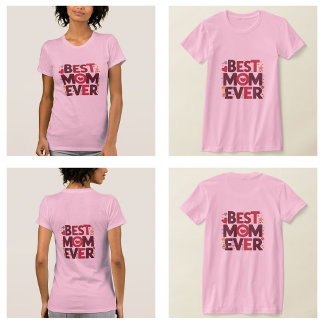 Bästa mamma någonsin söta hjärtan mamma t shirt