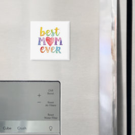 Bästa mamma någonsin specialskuren vinyldekal magnet