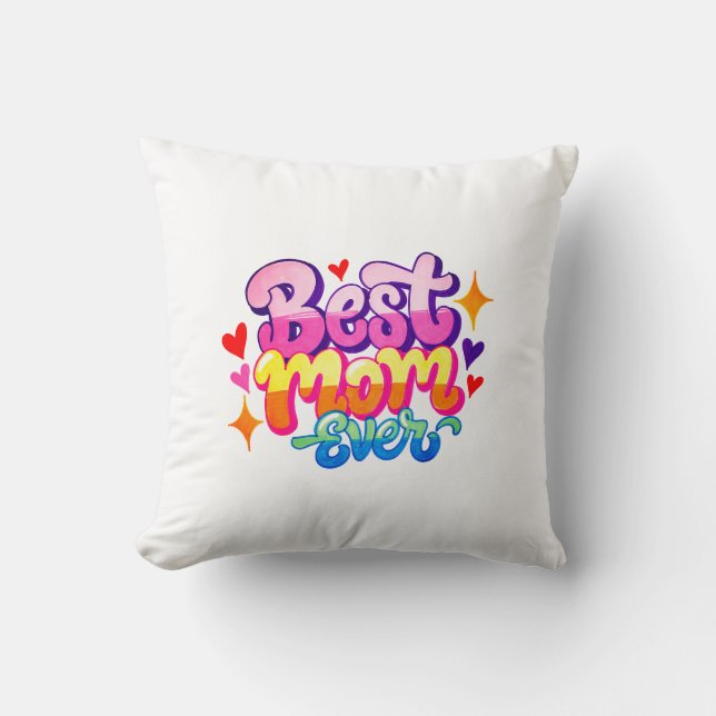 Bästa mamma någonsin (stil 1) kudde (Framsida)