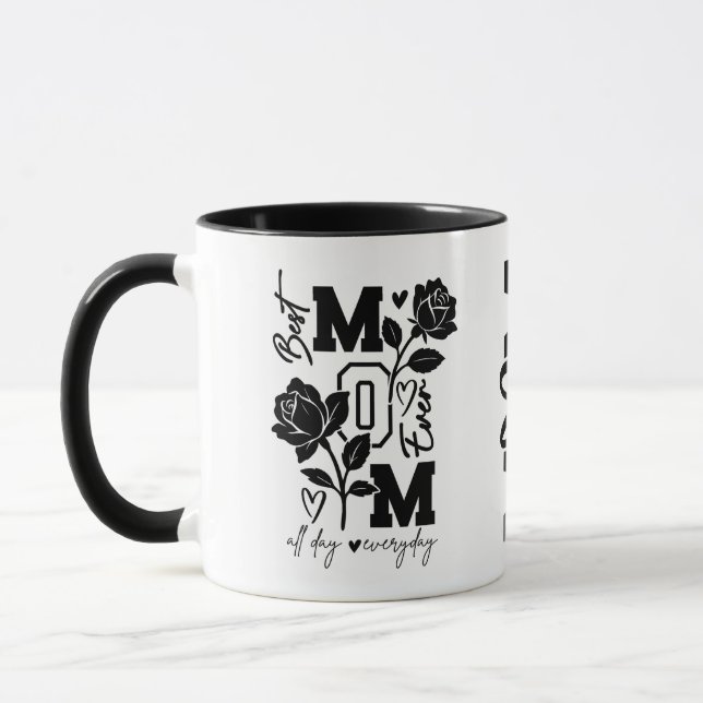 Bästa mamma någonsin – Stilsam hyllning Mugg (Vänster)