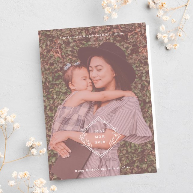Bästa Mamma någonsin-stilt Helgdag-kort Helgkort (Skapare uppladdad)