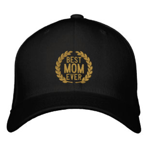 Bästa Mamma någonsin SuperMamma Laurels Embroidery Broderad Keps