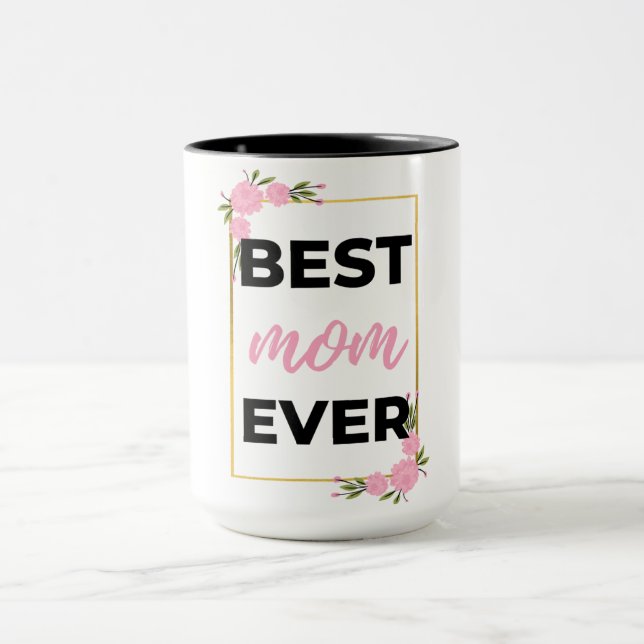 Bästa Mamma någonsin svart Mugg (Center)