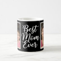 Bästa mamma någonsin Svart Vitt Skript 2 Foto Minn