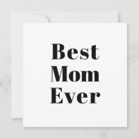 Bästa Mamma någonsin svartvita moderna typografisk