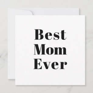 Bästa Mamma någonsin svartvita moderna typografisk