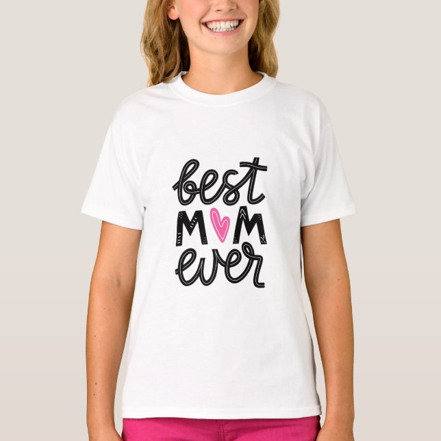 Bästa mamma någonsin t shirt (Framsida)