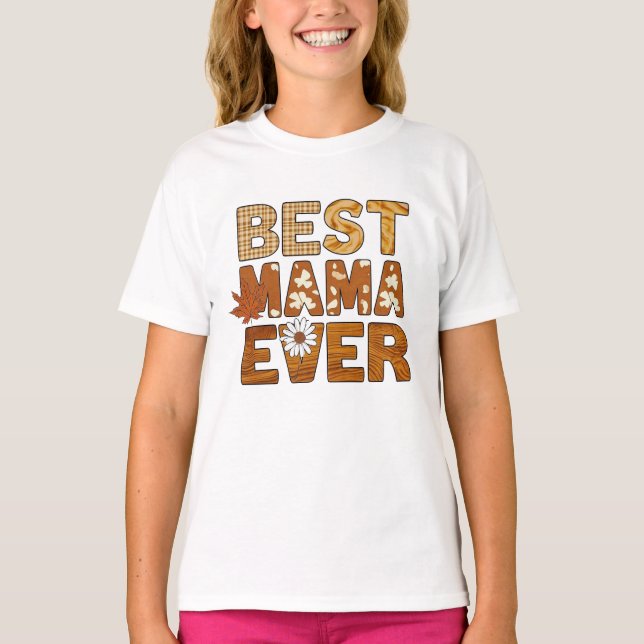 Bästa mamma någonsin t shirt (Framsida)