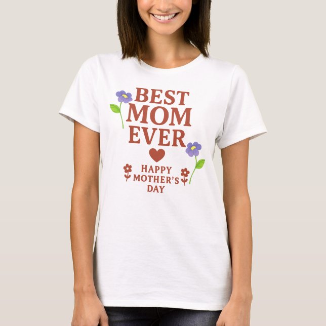 Bästa Mamma någonsin T-shirt (Framsida)